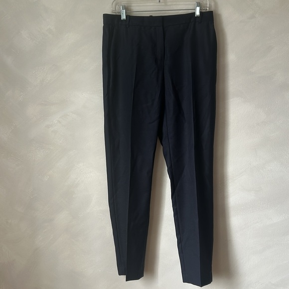 Massimo Dutti pleated Trousers navy size 8 - Picture 1 of 6